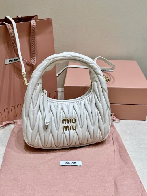 Miu Miu Wander Matelassé Hobo Bag