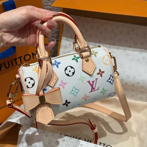 Louis Vuitton Multicolore Speedy (White Canvas) teen