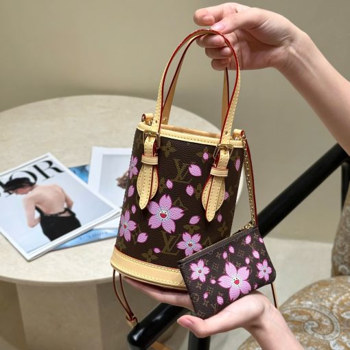 Louis Vuitton Cherry Blossom Murakami Mini Buckett